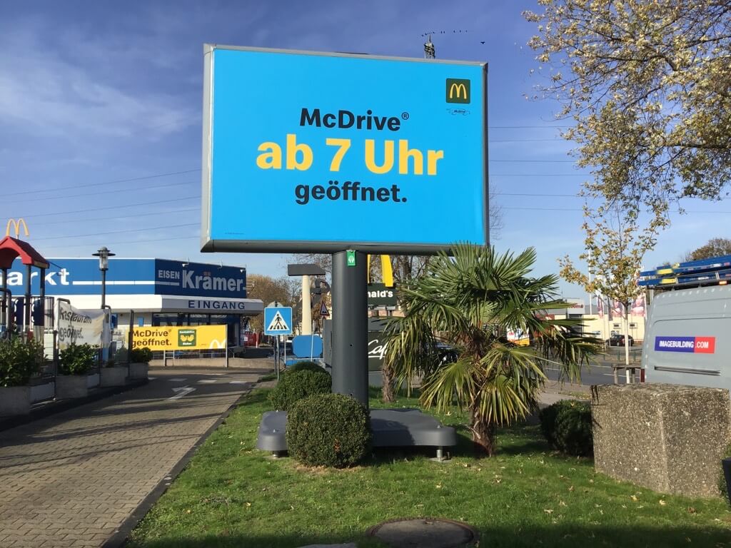 Außenwerbung McDonalds von Trotter